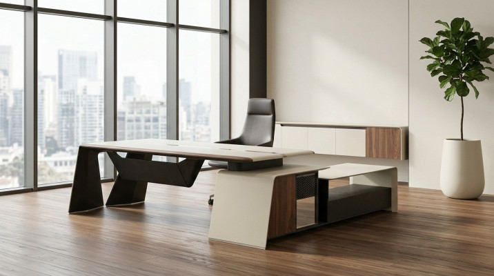 Table d'angle de design Bureau de table d'angle Mobilier de bureau Tables d'ameublement Tables Table