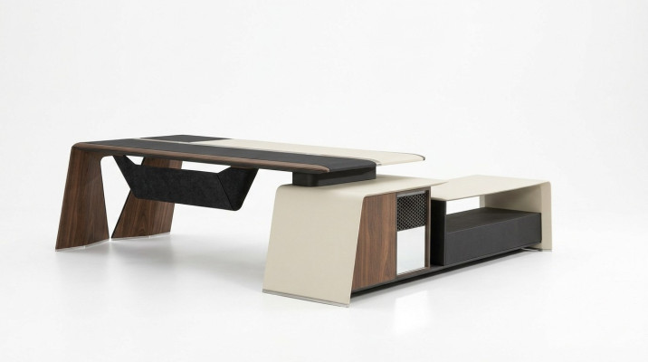Table d'angle de design Bureau de table d'angle Mobilier de bureau Tables d'ameublement Tables Table