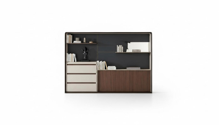 Armoire de classement Bibliothèque Étagères Décorative Armoire de luxe Mobilier de bureau Armoires