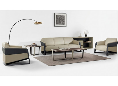 Ensemble de canapés 3 places Set Deco Design Canapés Rembourrés Canapés En Cuir Relax