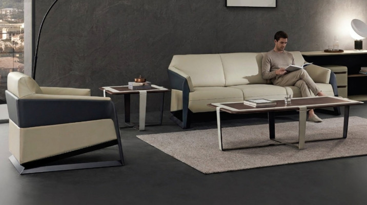 Ensemble de canapés design 3 places. Canapés rembourrés. Canapés relax modernes.