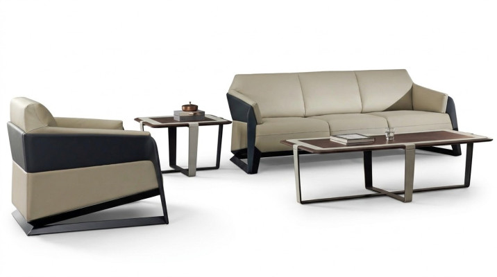 Ensemble de canapés design 3 places. Canapés rembourrés. Canapés relax modernes.
