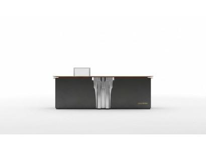Comptoir de tables de réception de design pour bureau d'accueil hôtelier de cabinet commercial de foire commerciale