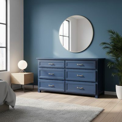 Designer Kommode Side Low Board Schlafzimmer Holz Luxus Kleiderschrank Regal