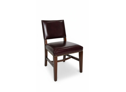 Chaise 1x modèle de luxe Chaises rembourrées Siège Bureau Designer Salle à manger Bois