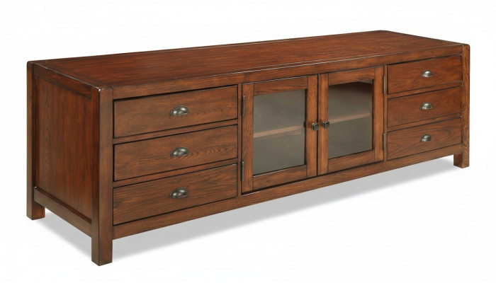 Meuble TV Buffet Armoire Commode Bois Buffet Bas Étagère 196cm Salon