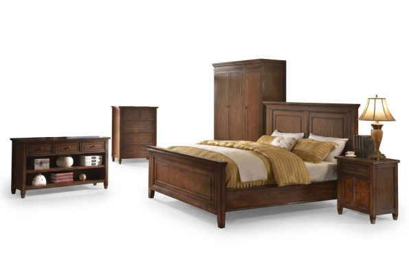 Conception de lit. Les lits doubles d'hôtel. Lits de mariage. Chambre de sommeil. Lit en bois de luxe.