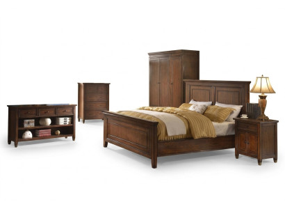 Conception de lit. Les lits doubles d'hôtel. Lits de mariage. Chambre de sommeil. Lit en bois de luxe.