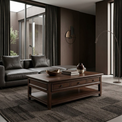 Table basse Tables d'appoint Salon Design Tables basses en bois de café
