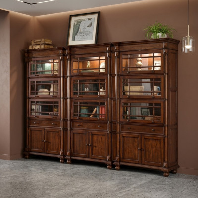 Ensemble avec 3 vitrines armoire vitrine vitrines salle de séjour vitrines de concepteur