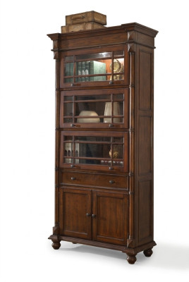 Étagère à livres classique Vitrine Armoire Vitrine en verre
