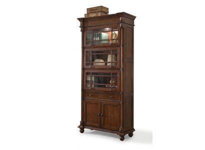 Étagère à livres classique Vitrine Armoire Vitrine en verre