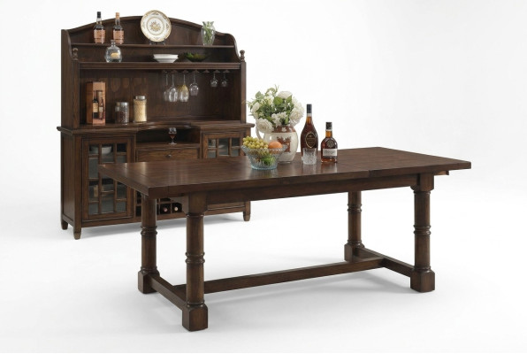 Table à manger moderne en bois de 185 cm Tables en bois Mobilier de salle à manger Table en bois