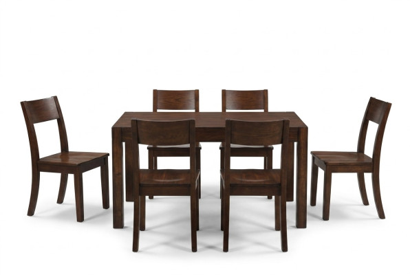 Table à manger ensemble 6x Chaises Table à manger groupe de tables en bois 7 pièces