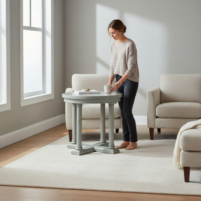 Table d'appoint ronde Table Canapé Salon Table basse Tables de design
