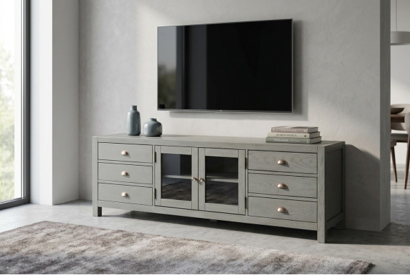 Buffet Meuble TV Commode Armoire Mobilier Meuble bas en bois Tiroirs Designer