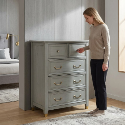 Commode Buffet Bahuts 5 tiroirs Schraank Commodes Étagère