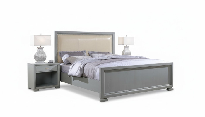 Lits de designer luxueux lits doubles d'hôtel Chambre en bois neufs 180x200 cm