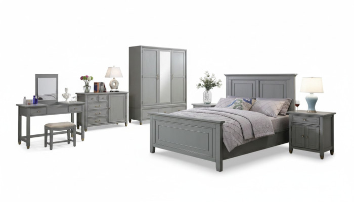 Lit Lits Chambre Double Bois Nouveau Design de Maison de Campagne de Luxe Hôtel