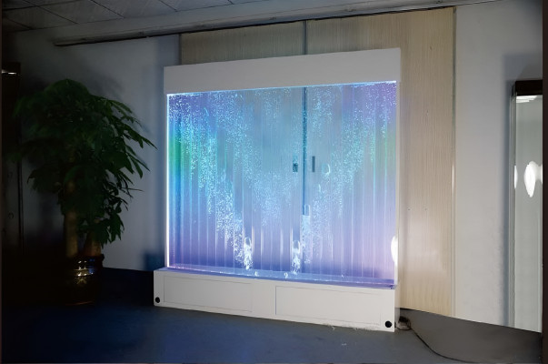 Club d'idées inhabituelles maison salle séjour mur d'eau mur d'eau LED