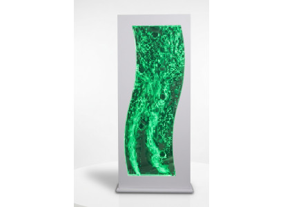 Colonne d'eau mur d'eau cascade partition LED de design de luxe ameublement métallique