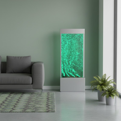 Conception de partitions en acier inoxydable pour colonnes d'eau colonnes murs mur LED