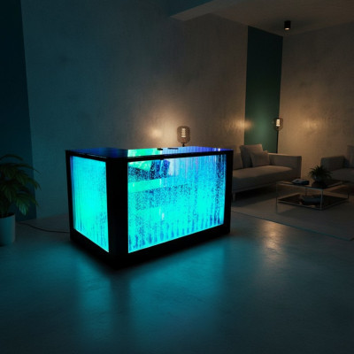 Bar Table Water Wall Bar Counter Illuminated Bar Table Bar Counter Led Shelf Ameublement nouveau