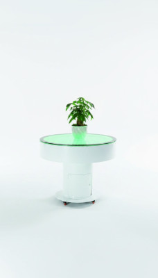 Table Ronde Bar Table Rondes LED Jeu d'eau décoratif illuminé Mobilier LED