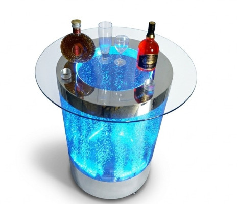 Table Bar Led Mur d'eau Comptoir Étagère Meubles Table basse illuminée