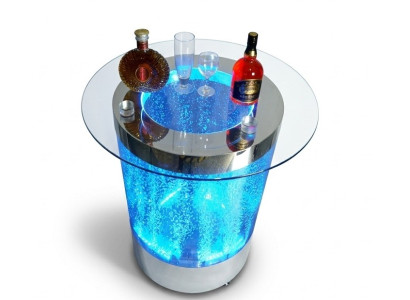 Table Bar Led Mur d'eau Comptoir Étagère Meubles Table basse illuminée