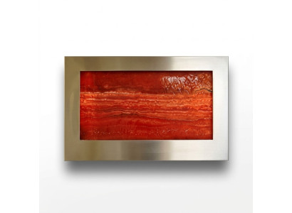 Mur d'eau LED, colonnes d'eau design, cadre d'image de cascade 90x60