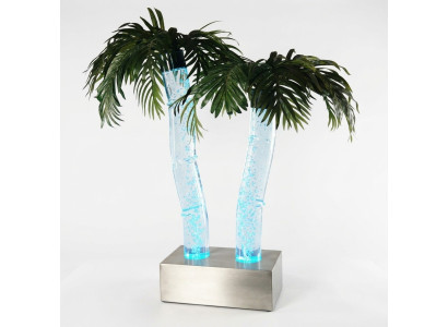 Les colonnes d'eau LED palmier plante artificielle plantent des colonnes d'eau colonnes