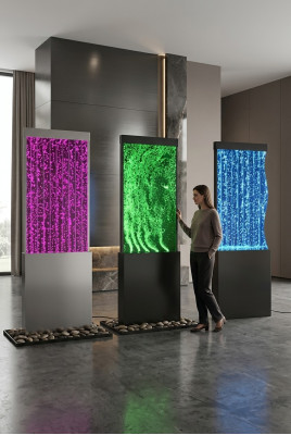Cloison de séparation du designer, murs de luxe, colonnes d'eau, mur d'eau, cloisons de 60x180cm xxl.
