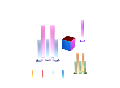 Cube LED jouet pour enfants Cube d'apprentissage Cube lumineux d'apprentissage de couleur Décoration Décoration.
