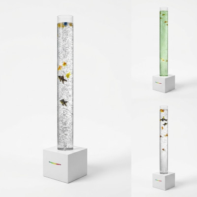 Colonne d'eau LED 150 cm décoration de murs d'eau lampe de colonne d'eau
