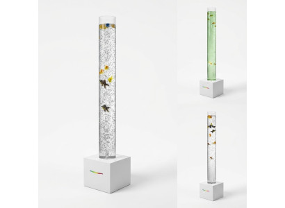 Colonne d'eau LED 150 cm décoration de murs d'eau lampe de colonne d'eau