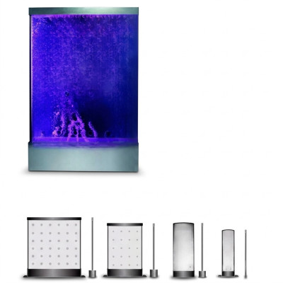 Colonne d'eau mur d'eau cascade Led Mobilier de design de luxe en métal