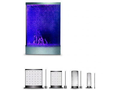 Colonne d'eau mur d'eau cascade Led Mobilier de design de luxe en métal