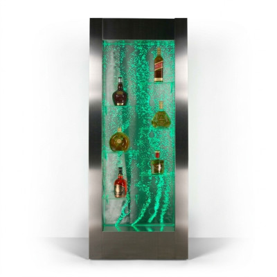Mur d'eau LED Étagère de bar Colonne colonnes d'eau Étagères de comptoir décoratives Designer