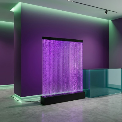 Panneau mural partition mur d'eau LED mur d'eau design décoratif illuminé