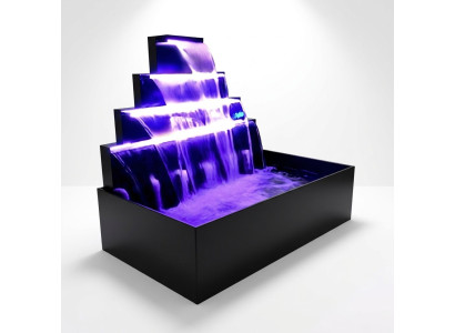 Cascade fontaine piscine en acier inoxydable caractéristiques de l'eau décoration piscine
