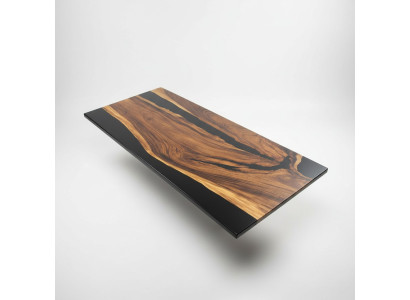 Conception de luxe Table à manger en résine époxy Table de rivière Tables en bois massif