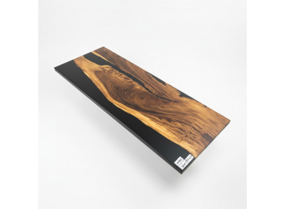 Table de salle à manger en résine époxy, table de conférence en bois massif, meuble en résine de coulée.