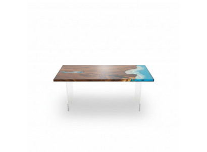 Table à manger Table de rivière Table en bois massif Table 181x81cm Tables solides