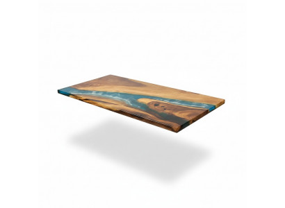 Table à manger Mer Eau Rivière Bois Massif Table de Rivière 161x81 Tables