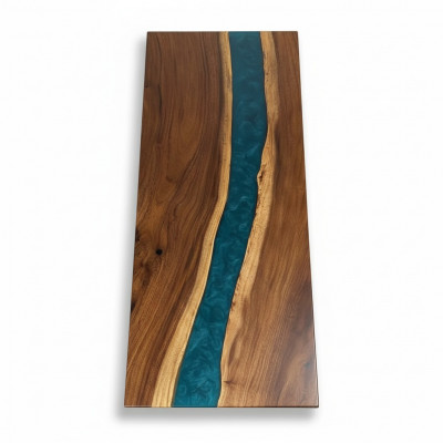 Table à manger Table Résine époxy nouvelle Tables 201x81 Table de rivière Vrai bois