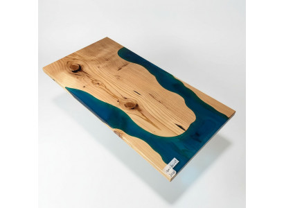 Tables de rivière Table à manger Design Table Mobilier moderne 160x80 Résine époxy