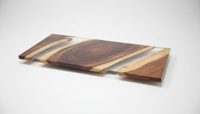 Table en résine époxy, table River 200x90 en bois véritable, tables massives en bois naturel.