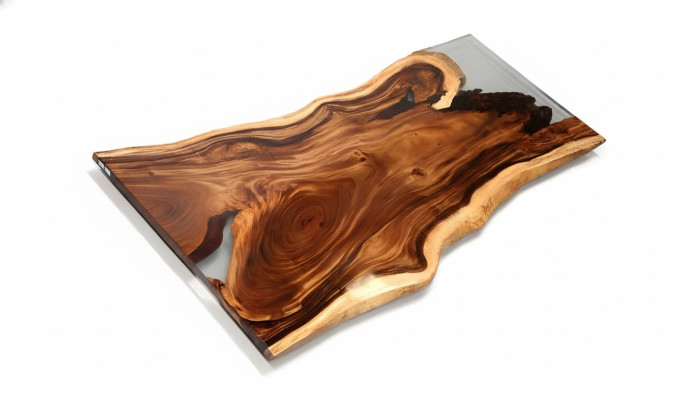 Table à manger en résine époxy, table de rivière en bois massif véritable 200x90