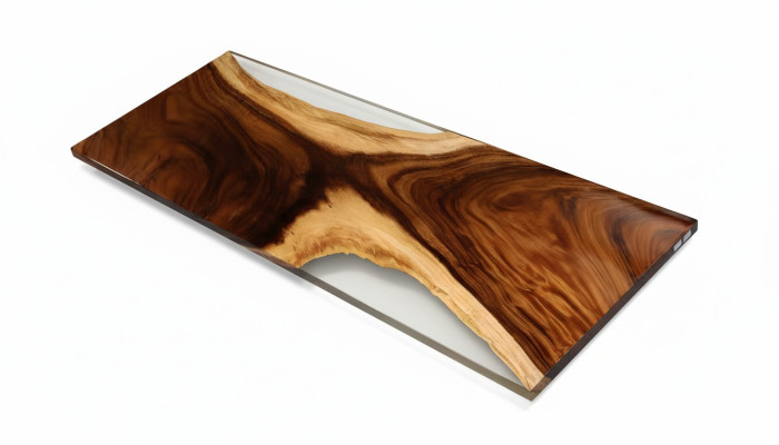 Table à manger Mer Eau Rivière Bois véritable Table Rivière 180x80 Tables Résine époxy nouvelle